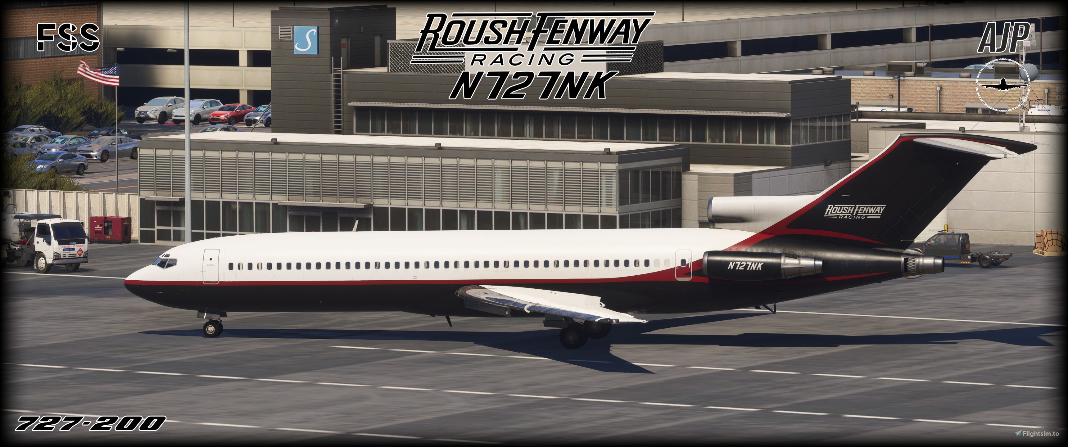 Miami HEAT & Roush Fenway Racing - N727NK - Boeing 727-200 for