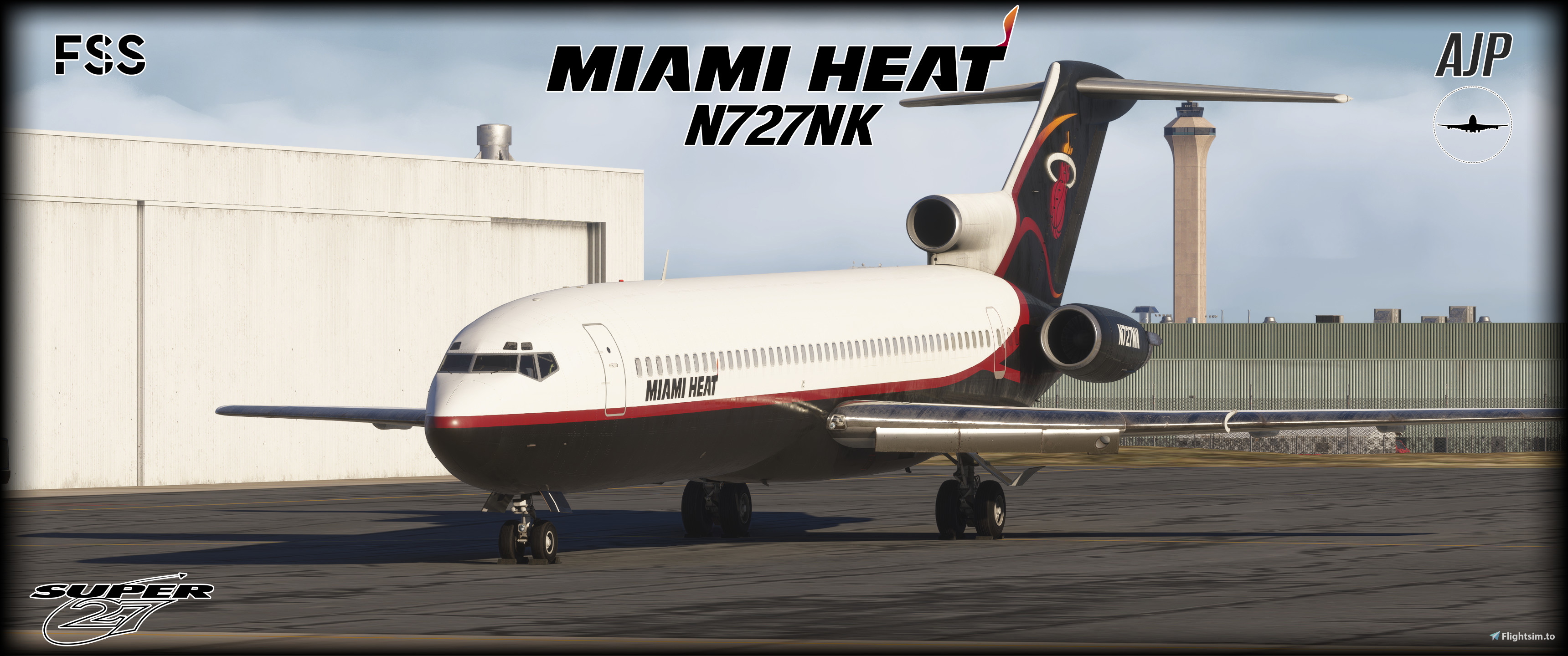 Miami HEAT & Roush Fenway Racing - N727NK - Boeing Super 27