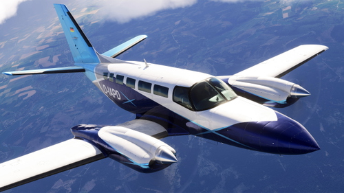 Microsoft Cessna 404 Titan - Aerowest D-IAPD (Dynamic Registration)