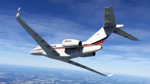 Microsoft Cessna Citation Longitude - Netjets N823QS (Dynamic Registration) thumbnail 3