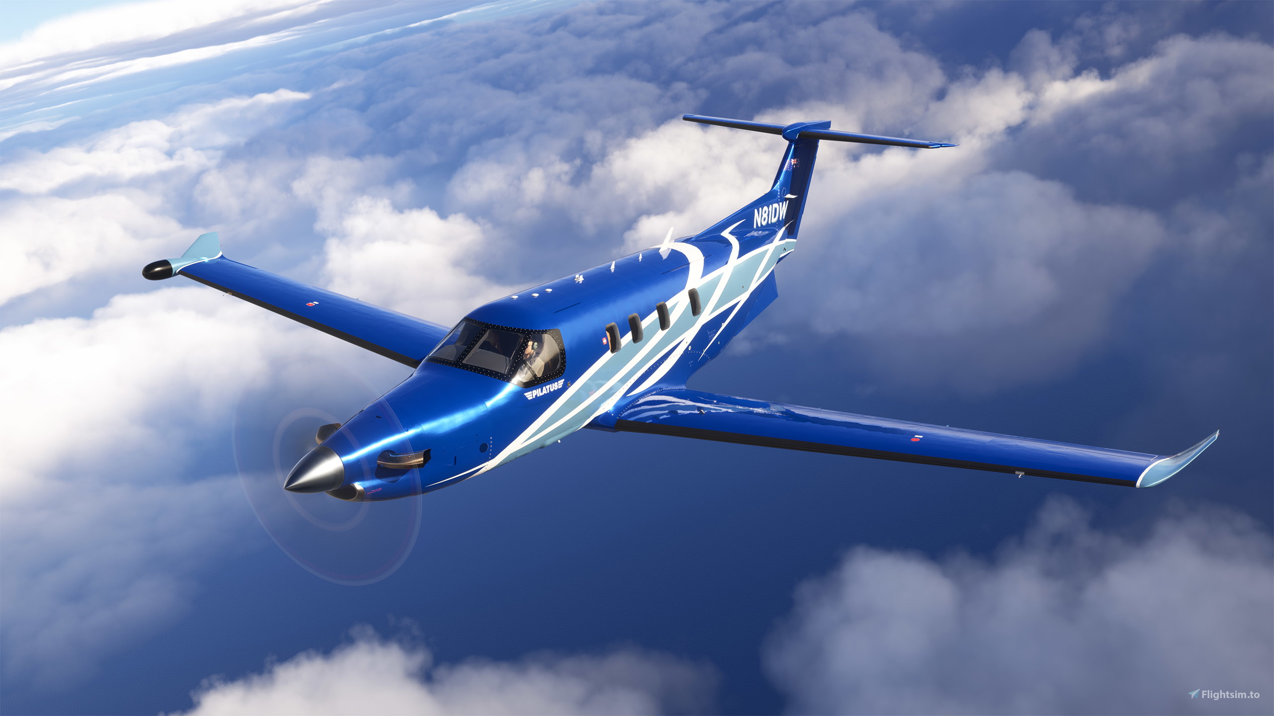 Microsoft Pilatus PC-12 NGX - N81DW for Microsoft Flight