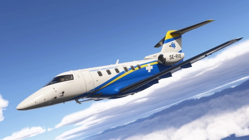 Microsoft Pilatus PC-24 - Svenskt Ambulansflyg (SE-RVE)