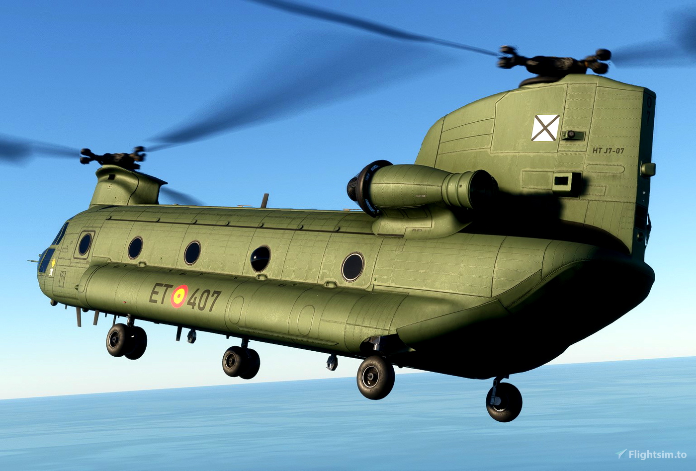 Miltech Chinook CH47D – Spanish Air Force FAMET (Dark Green) as ...