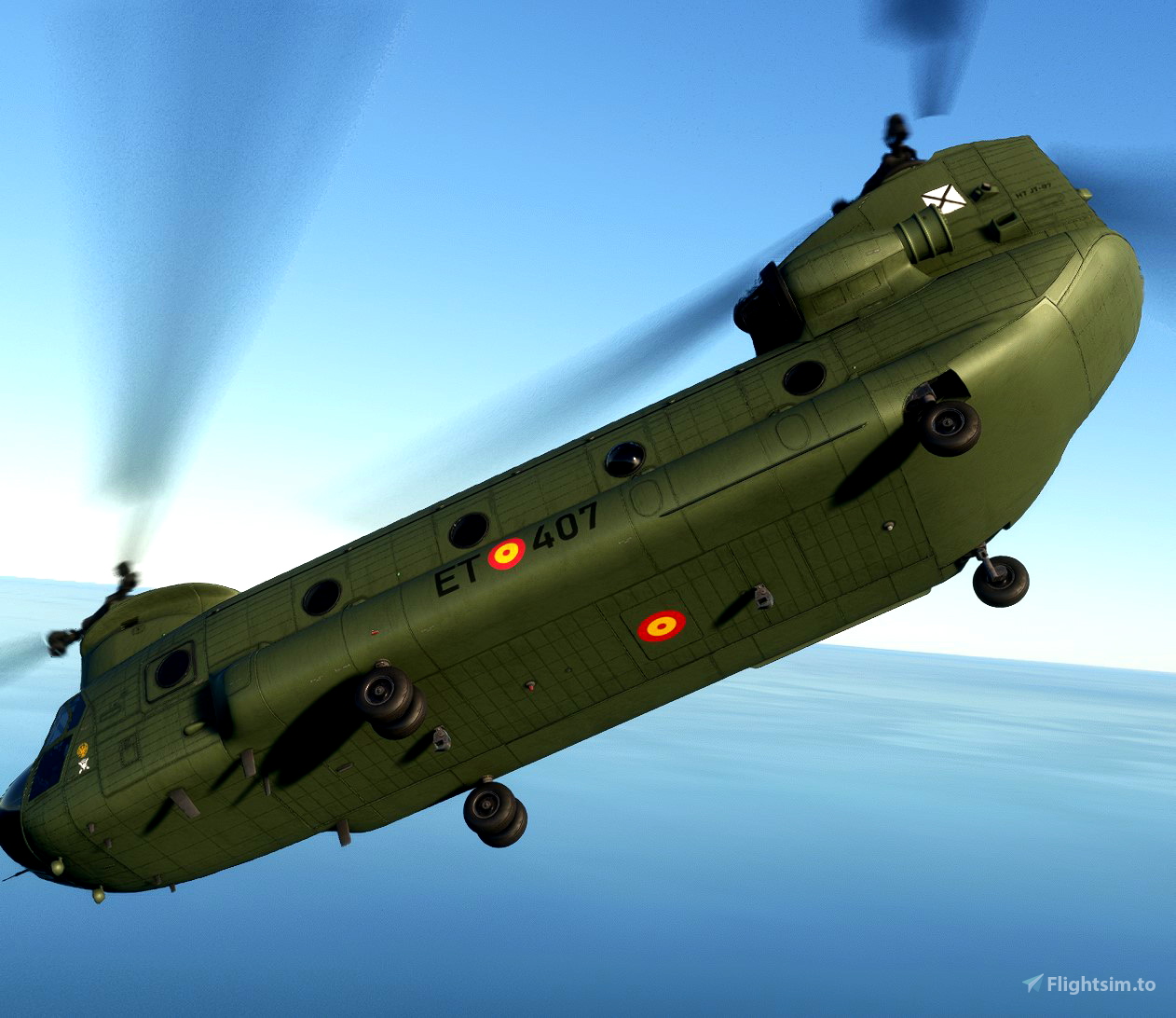 Miltech Chinook CH47D – Spanish Air Force FAMET (Dark Green) as ...