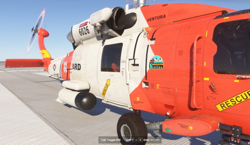 Miltech Simulations MH60T USCG Air Station Ventura, CA Livery Pack
