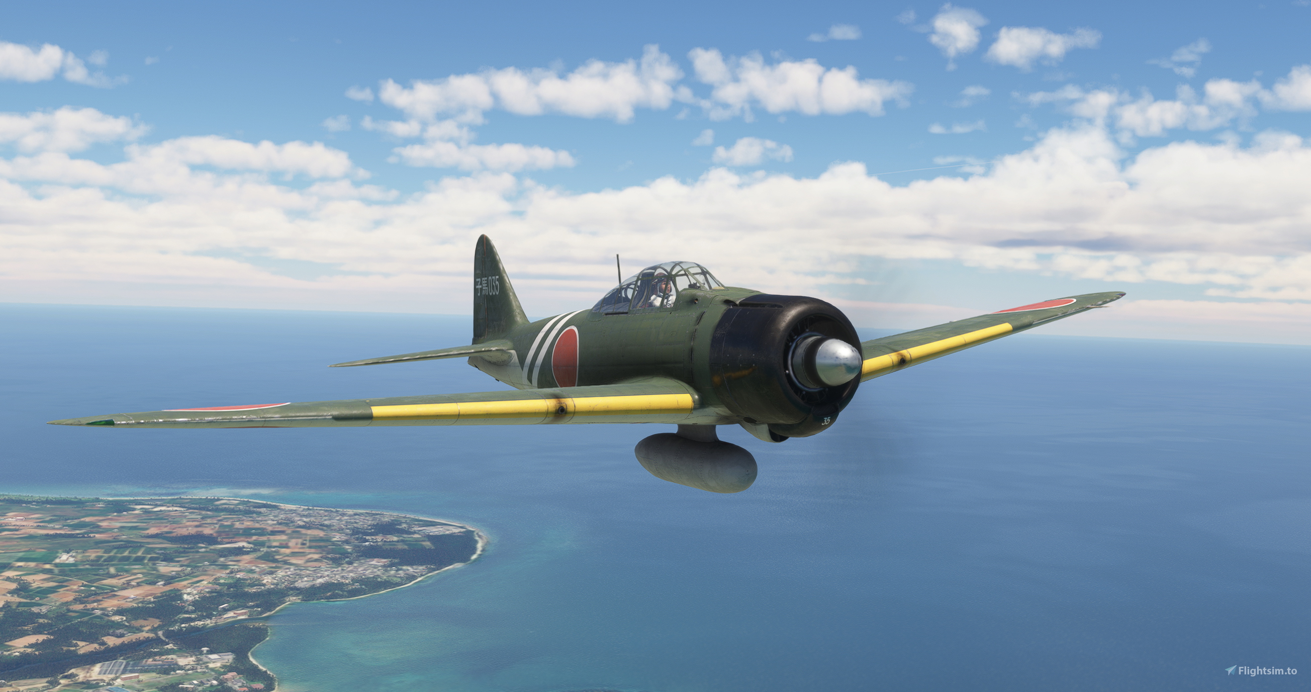 Mitsubishi Zero A6m-2 Pony 035 for Microsoft Flight