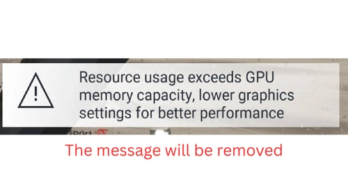 MSFS 2024  - Remove "Resource usage exceed GPU memory capacity"