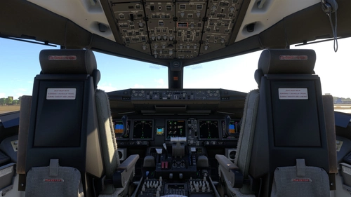 MSFS 2024 - PMDG Boeing 777-200ER Black cockpit