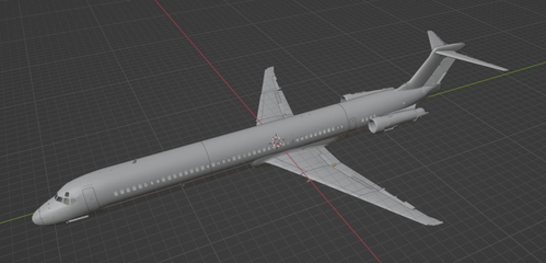 MSFS Maddog X MD80 blender model-complete