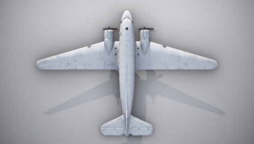 MSFS2020 Douglas C-47 white Livery