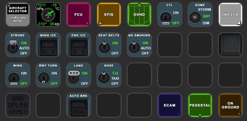 MSFS2024 Standard iniBuilds A33X StreamDeck XL & PLUS Profile and AAO Scripts