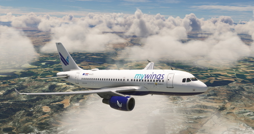 MyWings / TradeAir livery for the LVFR Airbus A319 CFM