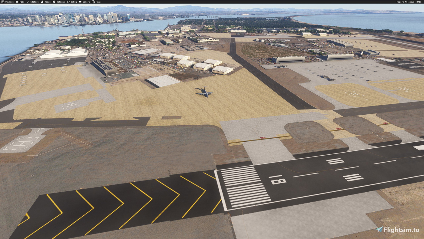 NAS North Island scenery in Microsoft Flight Simulator