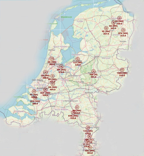 NDB  beacons  in The Netherlands