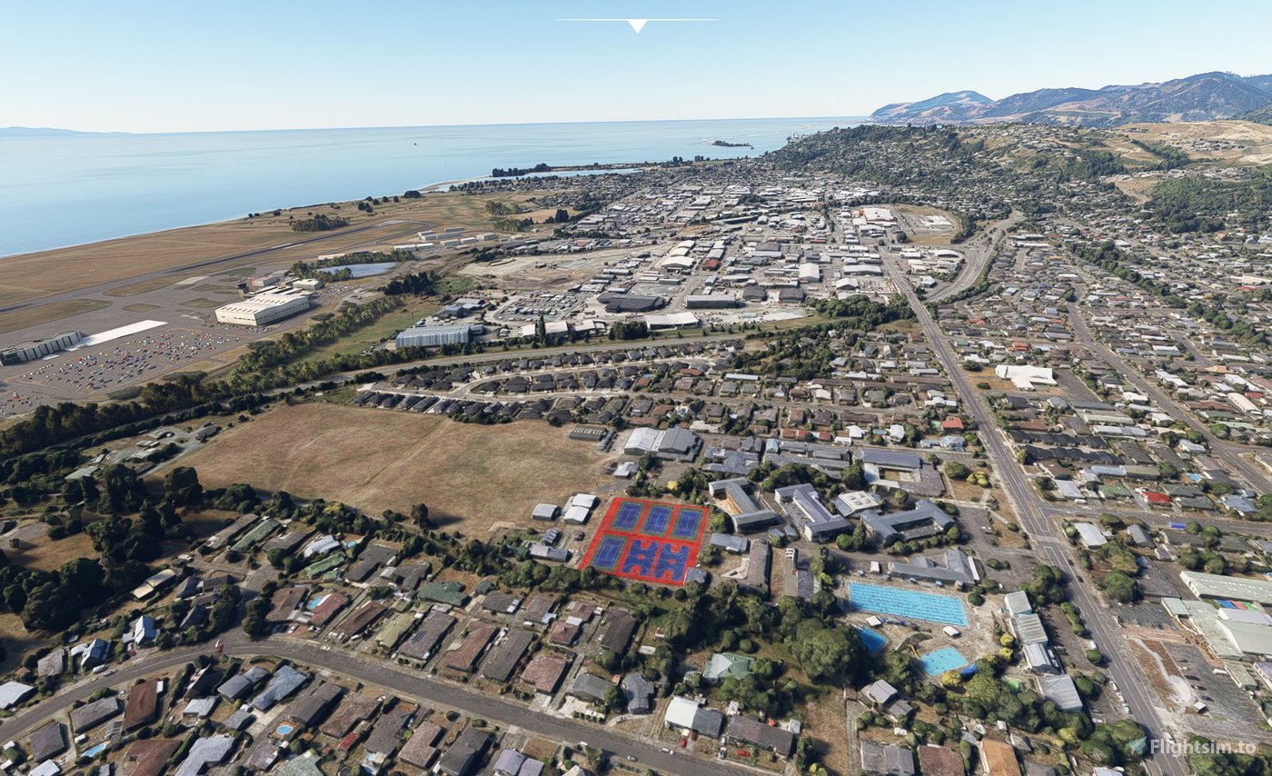 Nelson New Zealand no tree for Microsoft Flight Simulator MSFS