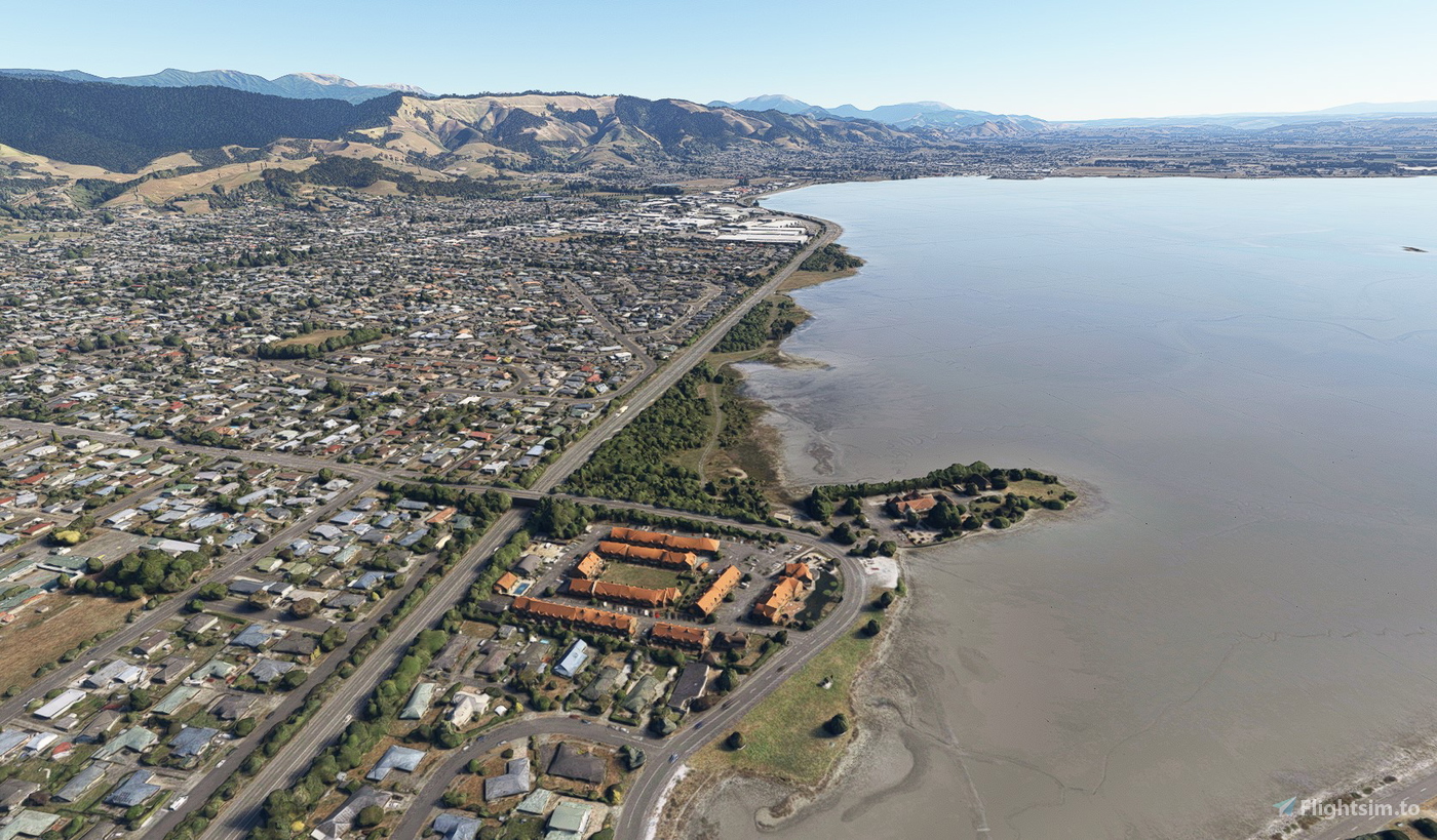 Nelson New Zealand no tree for Microsoft Flight Simulator MSFS