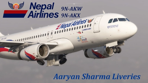 Nepal Airlines a320ceo Livery Pack || Fenix a320