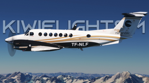 Norland Air TF-NLF (B250) | Asobo & Black Square (Analog) King Air B350 [8K]