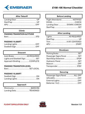 Normal Checklist for E190-E195 thumbnail 2