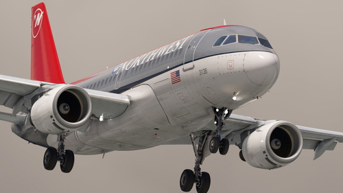 Northwest Airlines 'Bowling Shoe' | Pack | w/Cabin | Fenix A319 (8K + 4K)