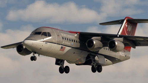 Northwest Airlink (N520XJ) - JustFlight RJ-85