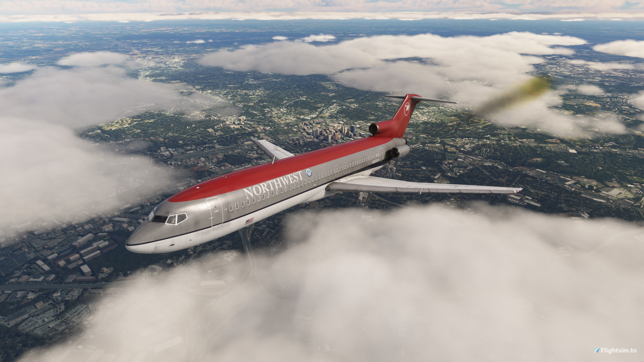 Northwest (N802EA) - FlightSim Studio 727-200 PAX - Aircraft