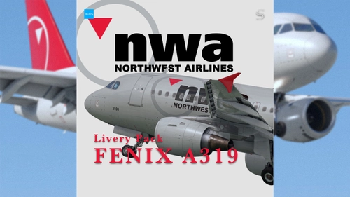  Northwest 'Silver Compass' Livery Pack | Fenix A319 | 8K & 4K