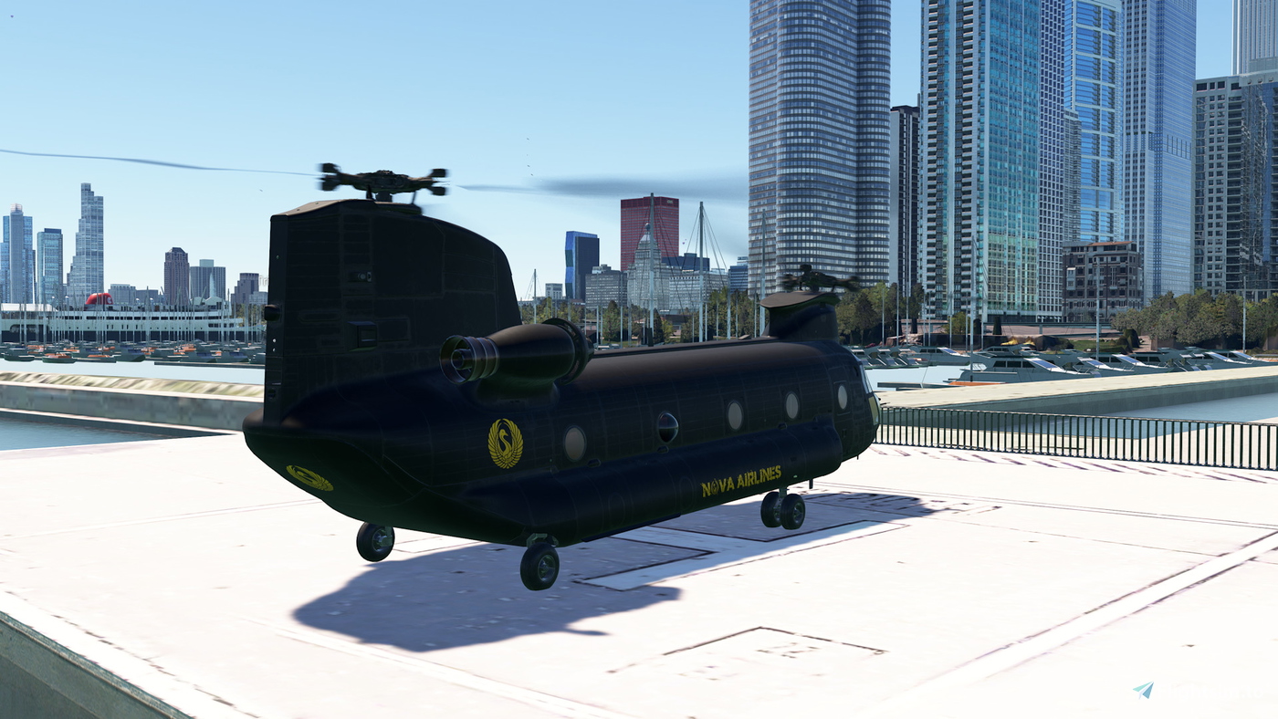 Nova airlines chinook for microsoft flight simulator msfs