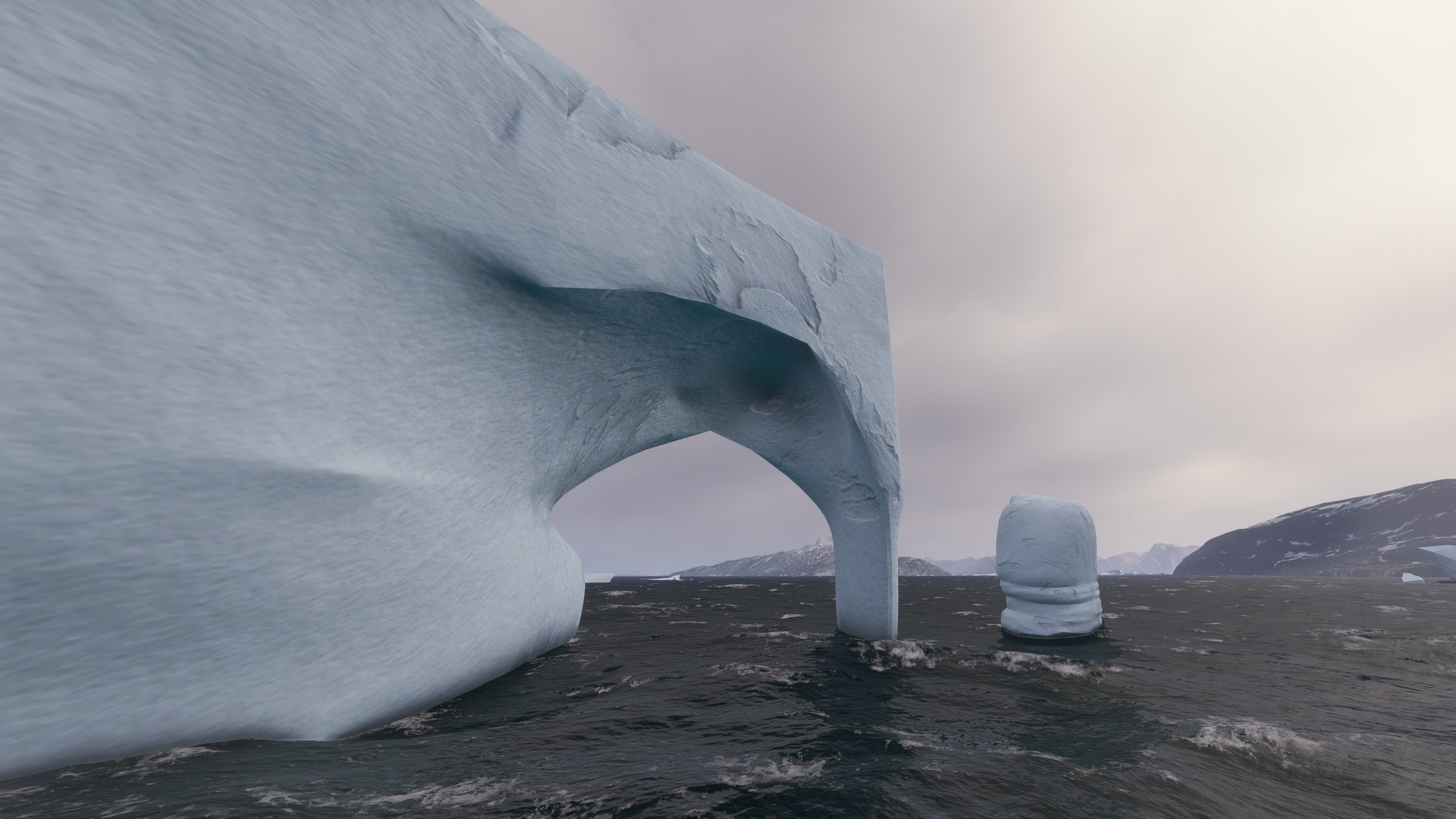 Nuuk Harbor Lighthouses & 200 Icebergs - Image 1