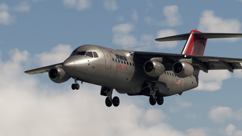 NWA Airlink (Northwest - N501XJ) - JustFlight RJ-85