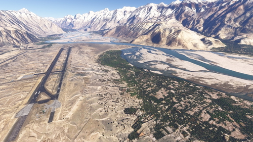 OPSD Skardu riverbed banks fix