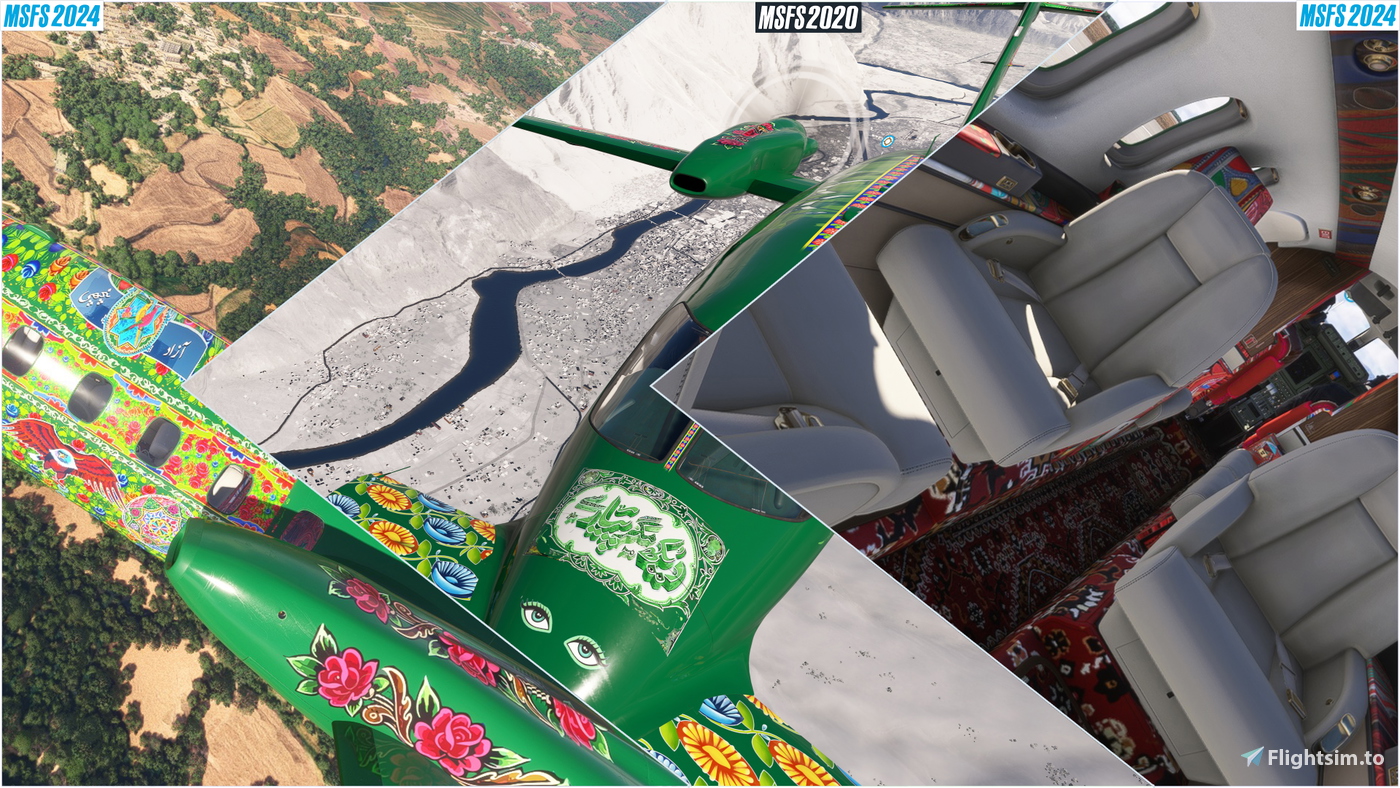 [P180] Pakistan Truck Art Livery 对于 Microsoft Flight Simulator | MSFS