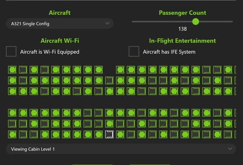 PACX A321 Single Config -218 pax