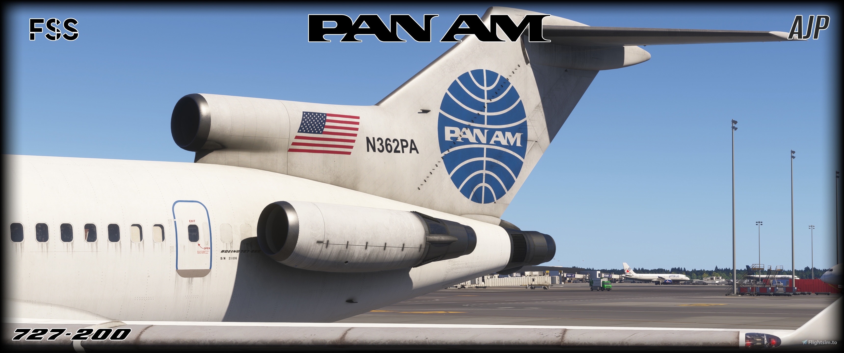 Pan Am - 3 Pack - FSS Boeing 727-200 for Microsoft Flight