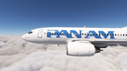 PMDG 737-700 w/ cabin Pan Am (N407KW)