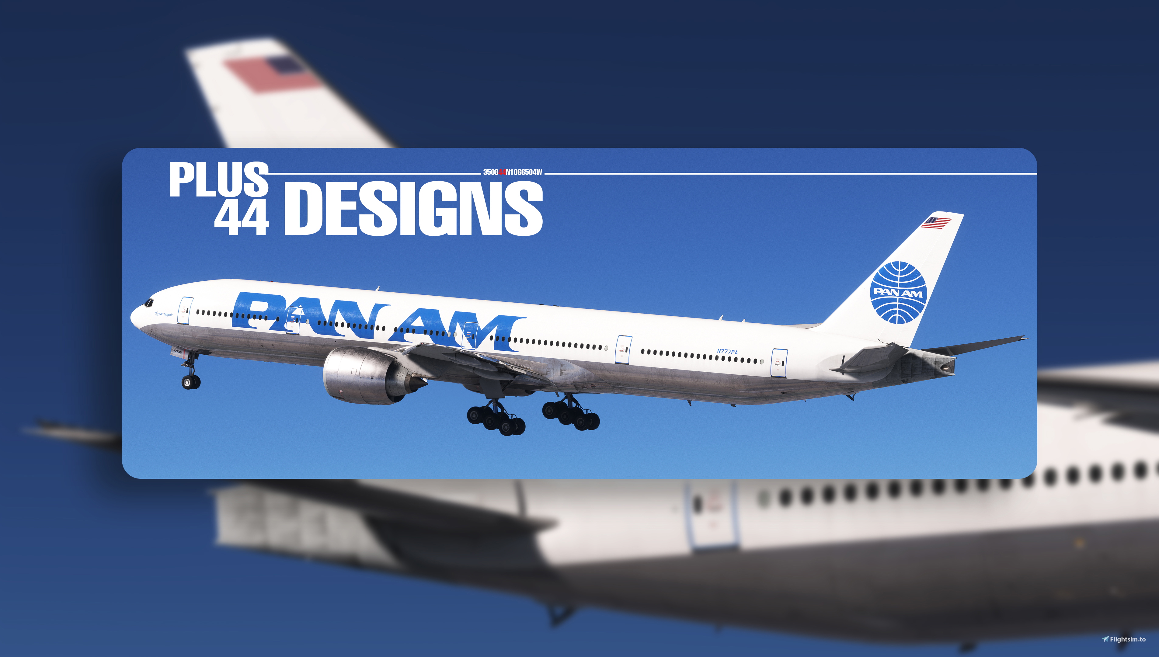 Pan Am (N777PA) PMDG 777-300ER - 8K - Aircraft Liveries for MSFS