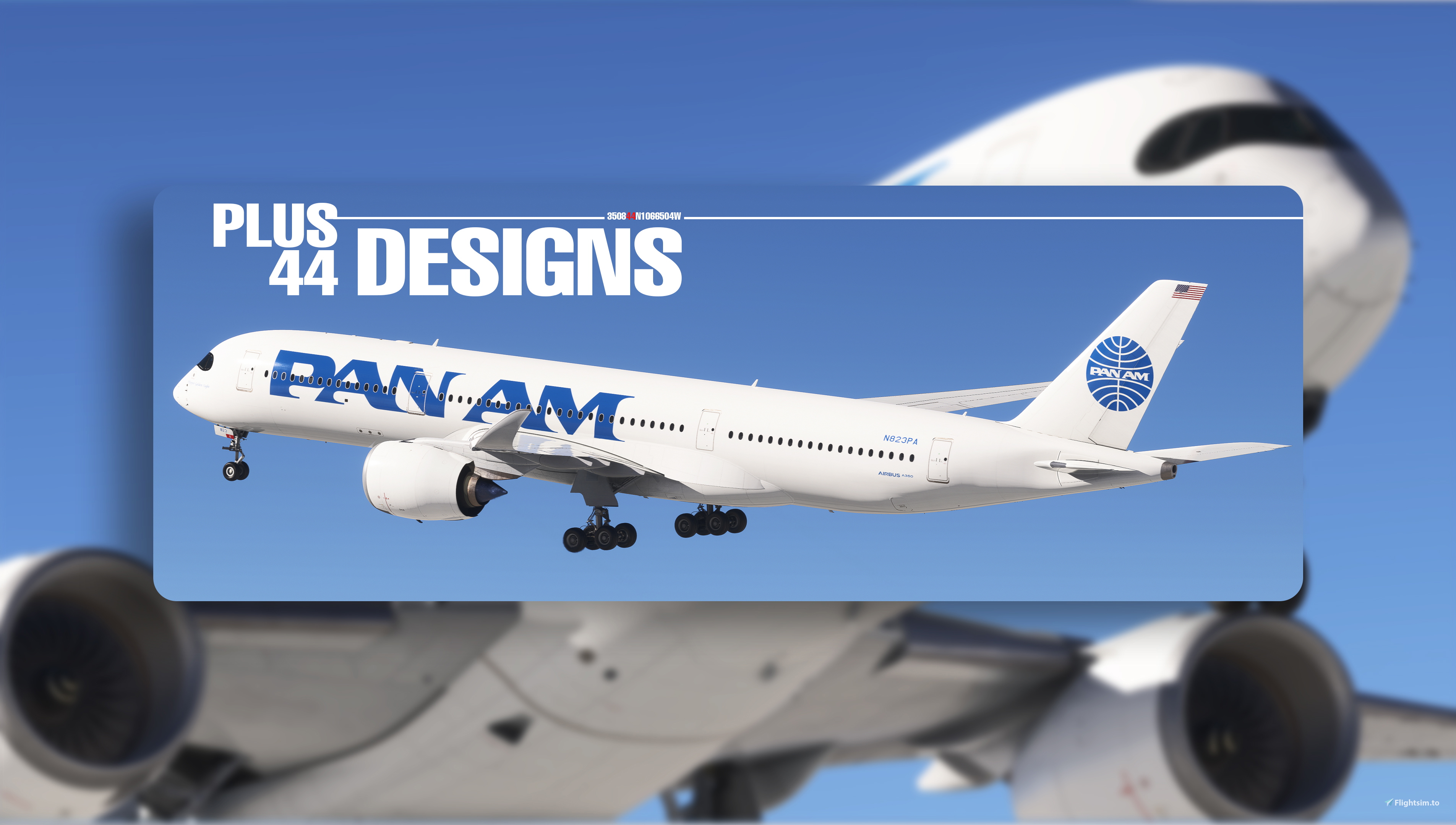 Pan Am [Pack] iniBuilds A350-900 - 8K - Aircraft Liveries for MSFS