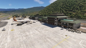 Paro Airport (VQPR) Remake and Nearby Landmarks thumbnail 7