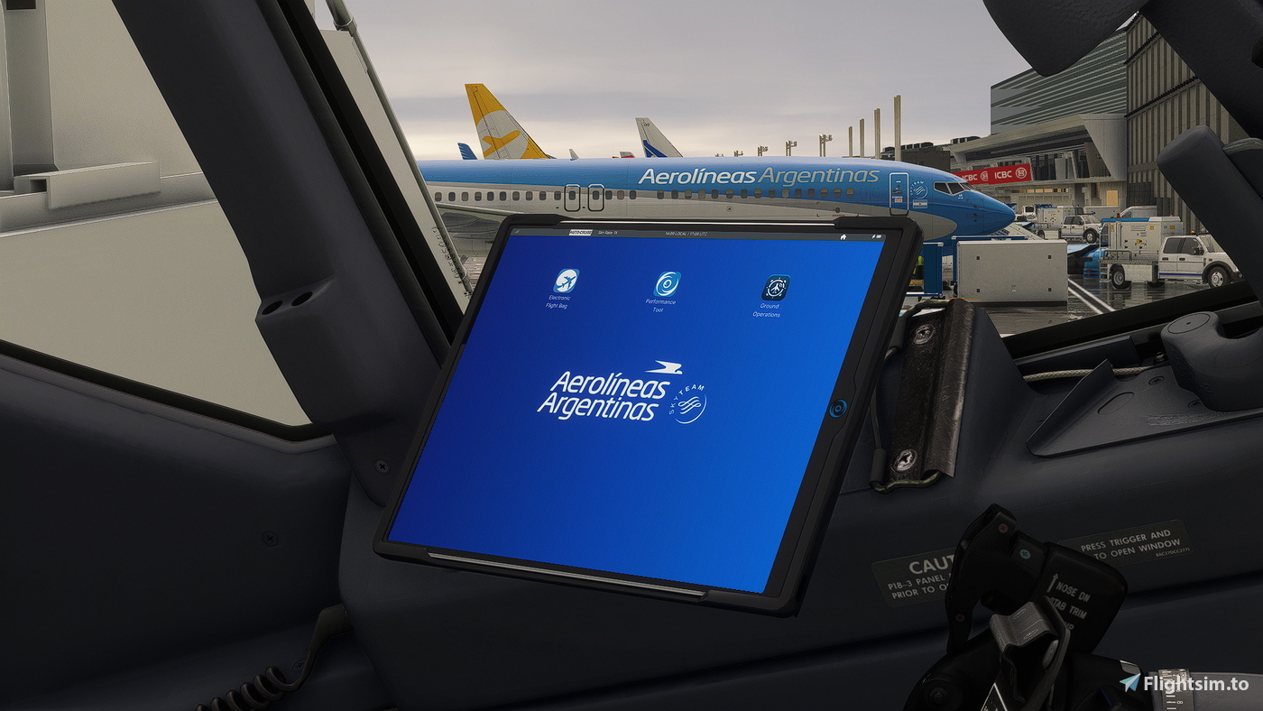 PMDG 737 EFB Custom Background – Aerolíneas Argentinas Edition 对于 ...