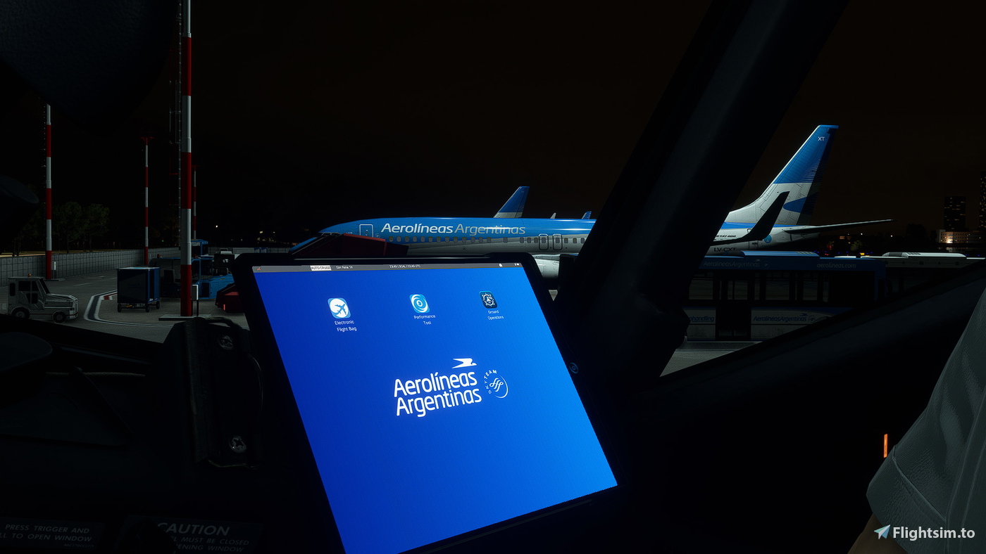 PMDG 737 EFB Custom Background – Aerolíneas Argentinas Edition 对于 ...