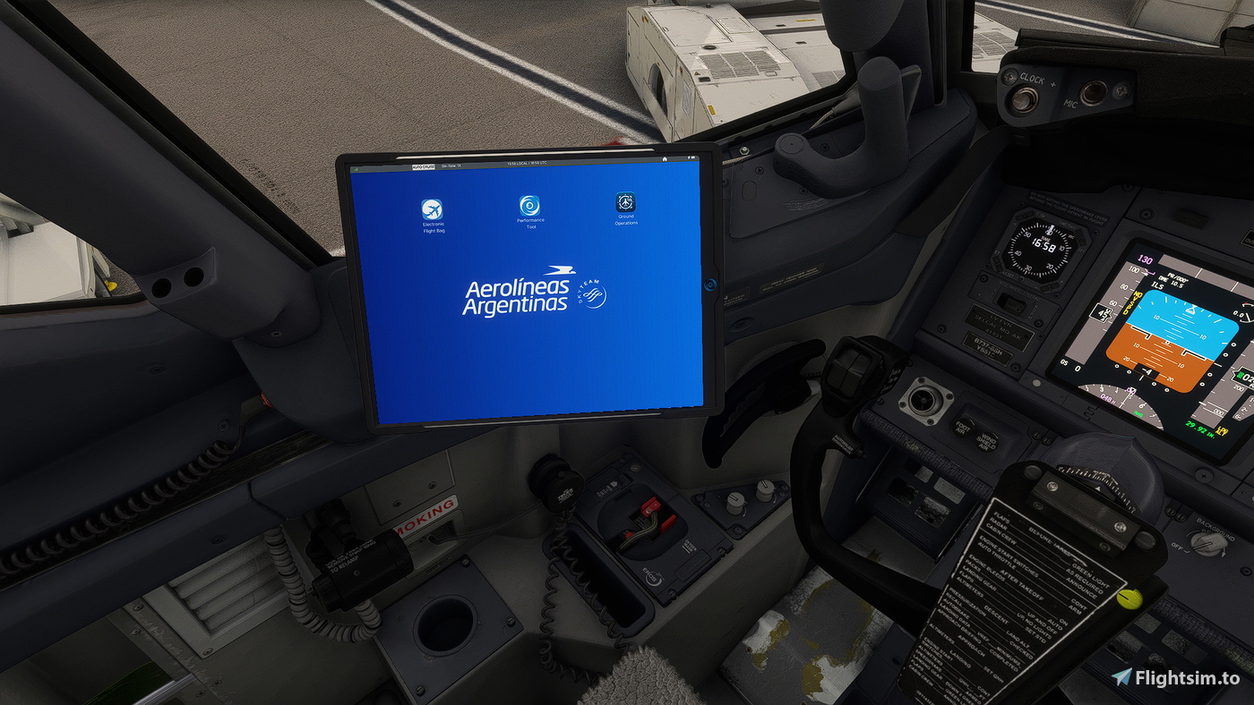 PMDG 737 EFB Custom Background – Aerolíneas Argentinas Edition 对于 ...