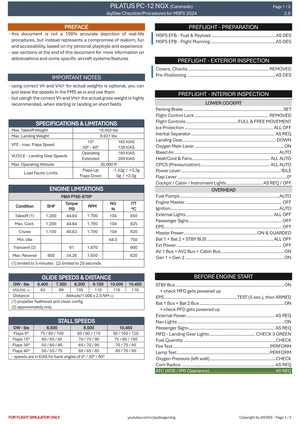 Pilatus PC-12 NGX - Procedures and Checklist thumbnail 2