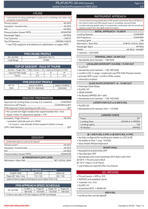 Pilatus PC-24 - Procedures and Checklist thumbnail 3