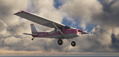 PINK MENACE Cessna 152 Taildragger  WB SIM Version