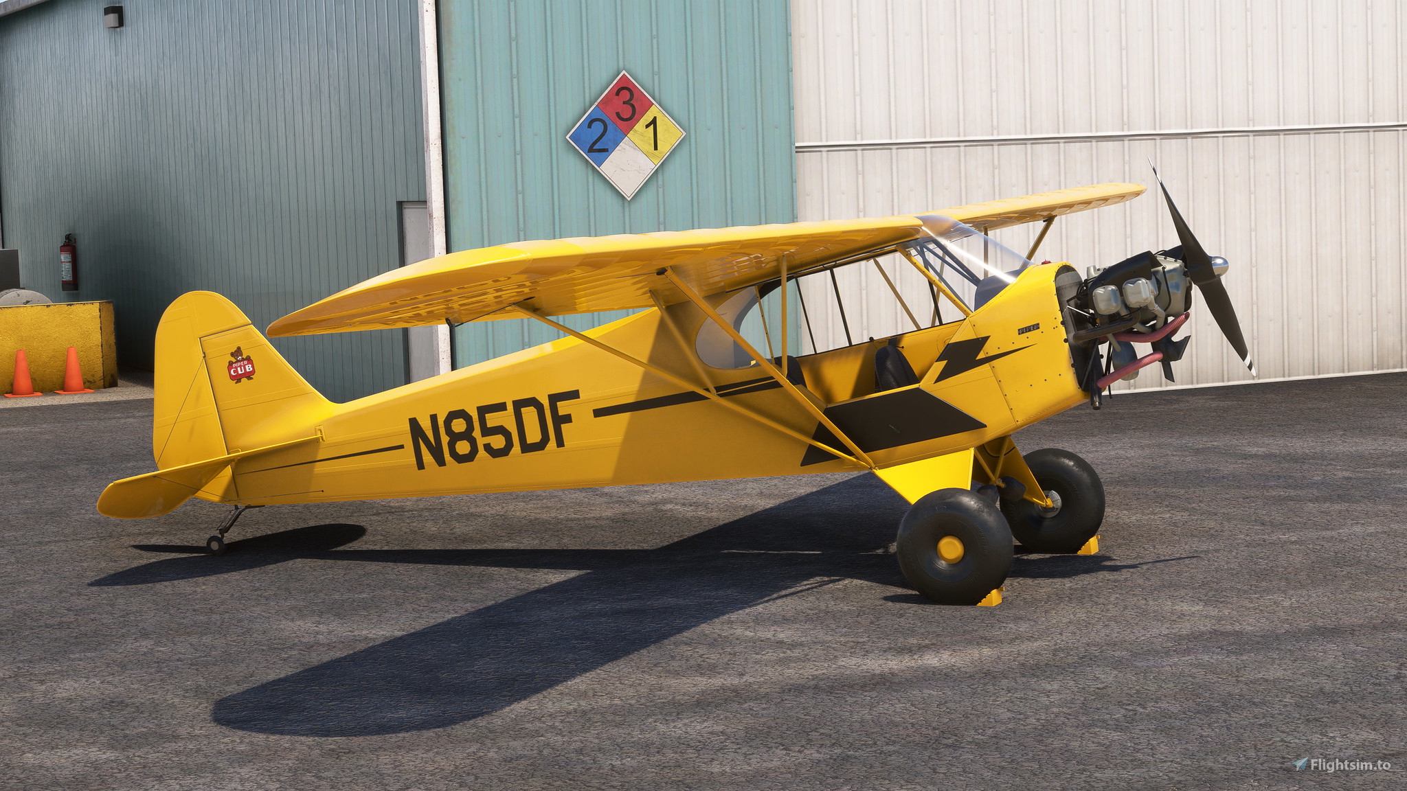 Piper J-3 Cub N85DF para Microsoft Flight Simulator | MSFS
