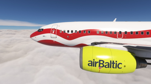 PMDG 737-600 airBaltic - 100 years Latvija (YL-CSL)