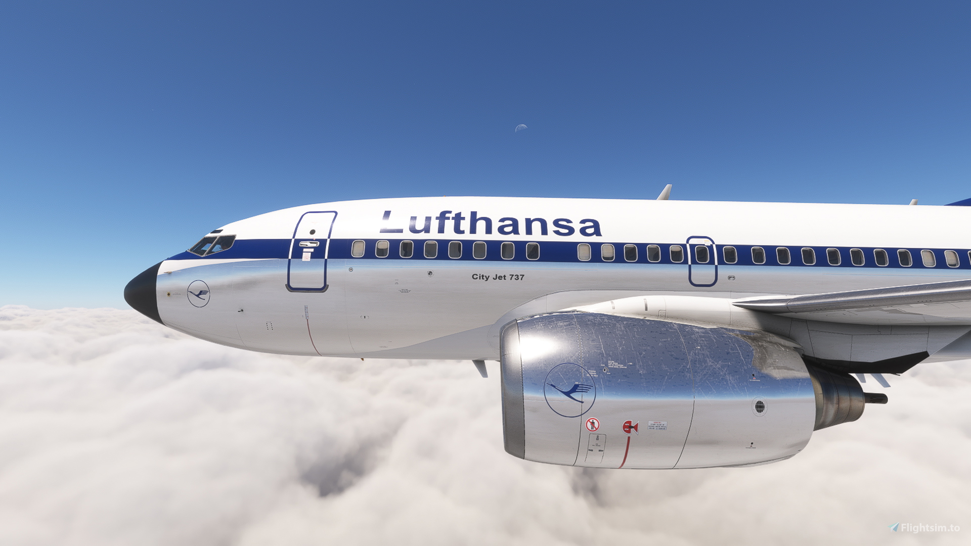 PMDG 737-600 w/ cabin Lufthansa Vintage (D-ABCE) for Microsoft
