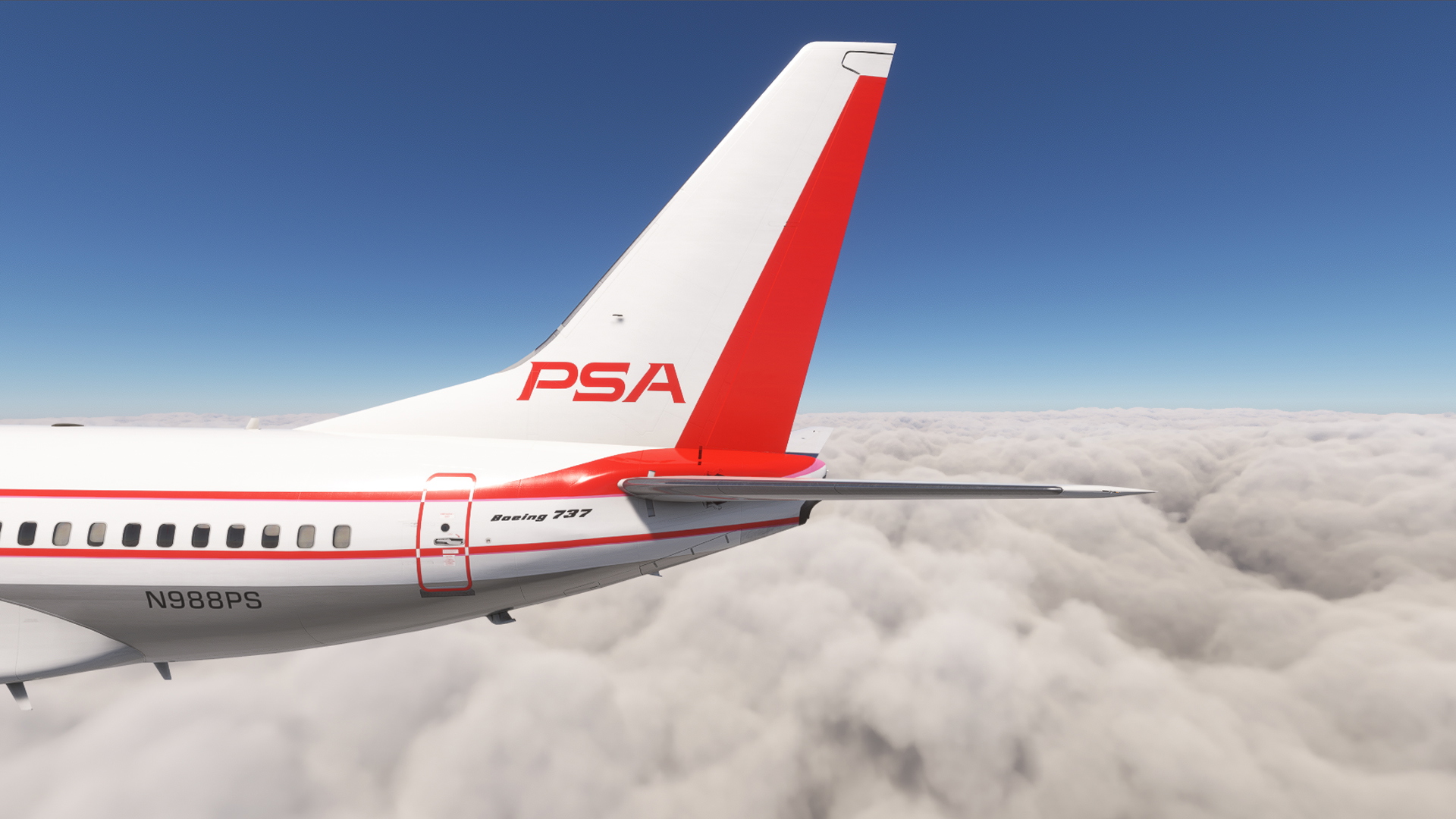 PMDG 737-600 w/ cabin PSA - Pacific Southwest Airlines (N988PS