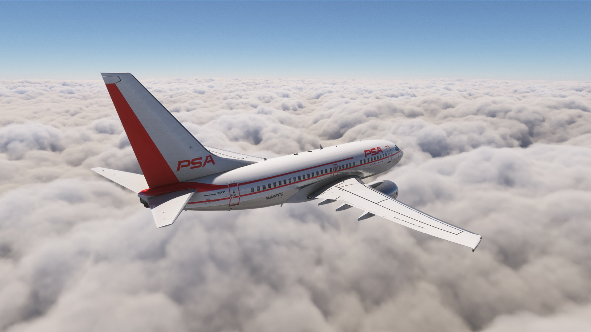 PMDG 737-600 w/ cabin PSA - Pacific Southwest Airlines (N988PS
