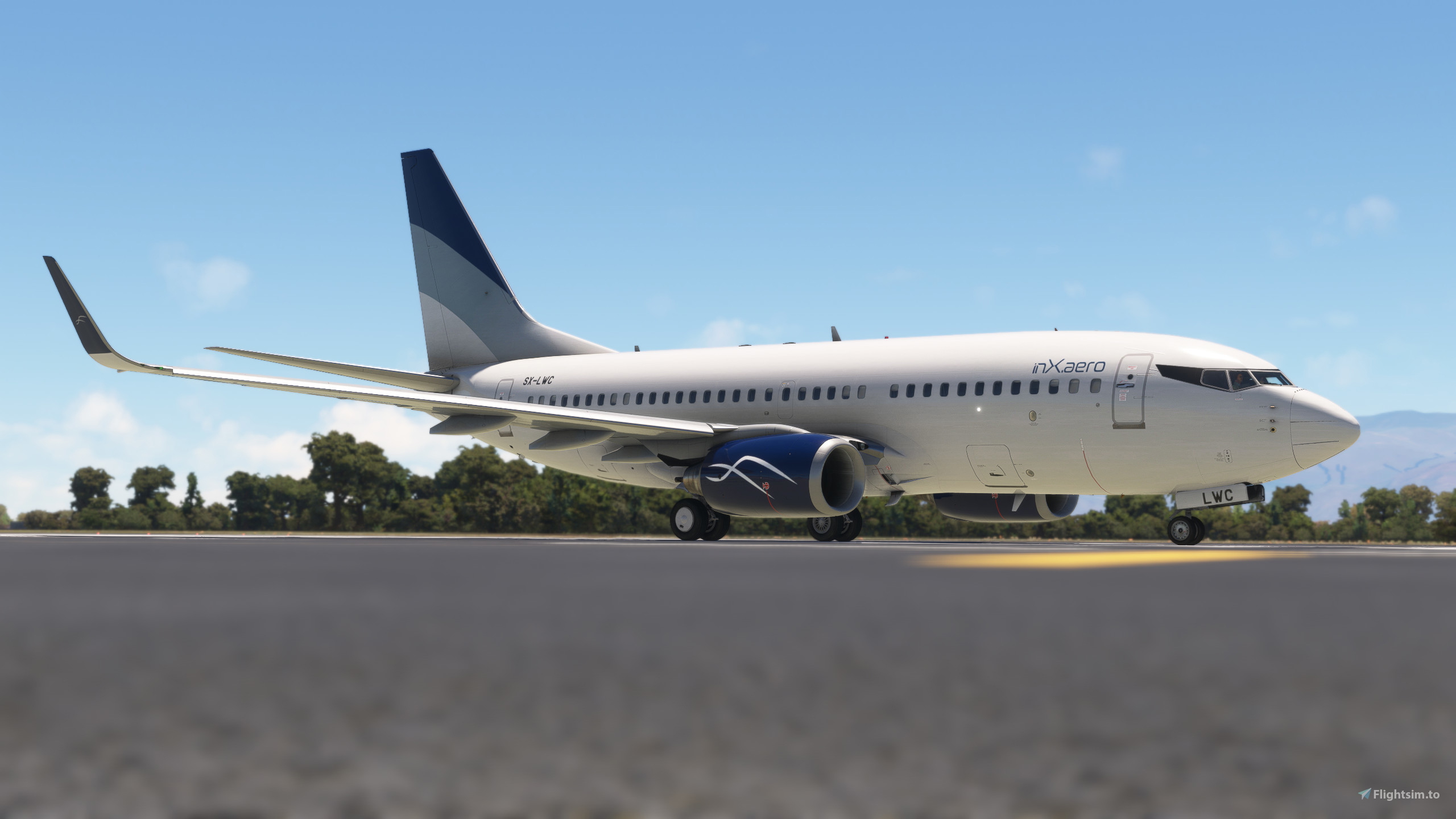 PMDG 737-700 Lumiwings (operated by InX.aero) for Microsoft Flight
